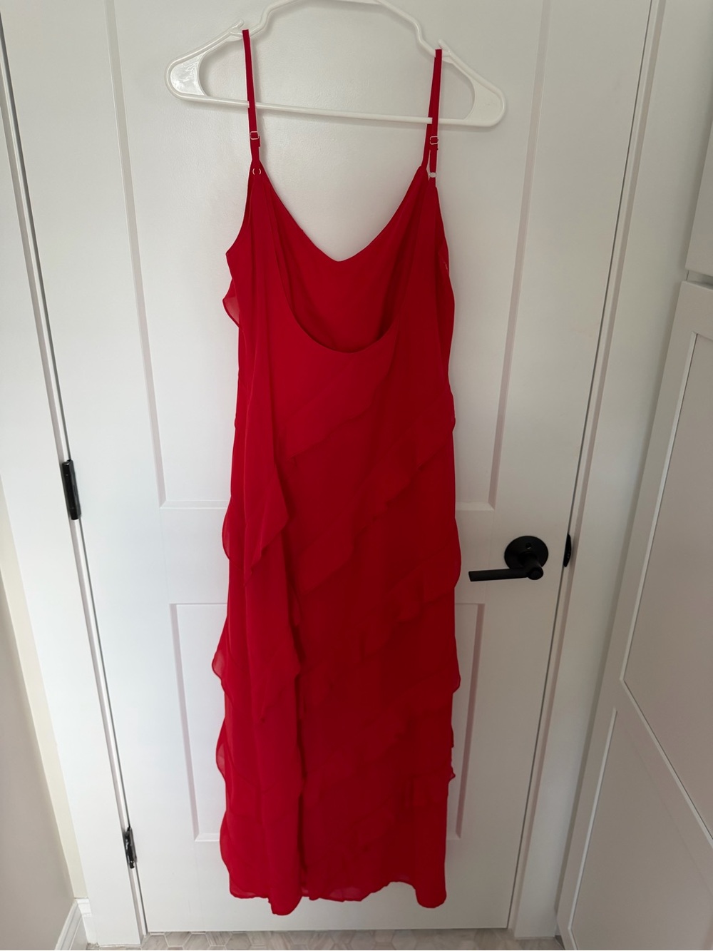 Endless Rose Red Ruffled Spaghetti-Strap Maxi Dress - Picture 2 of 2